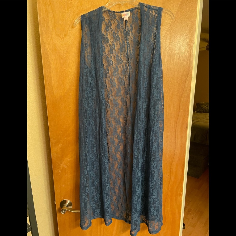 Blue LulaRoe lace Joy